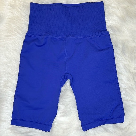 Free People Pants - FREE PEOPLE | NWOT Good Karma Bike Shorts in Blue *